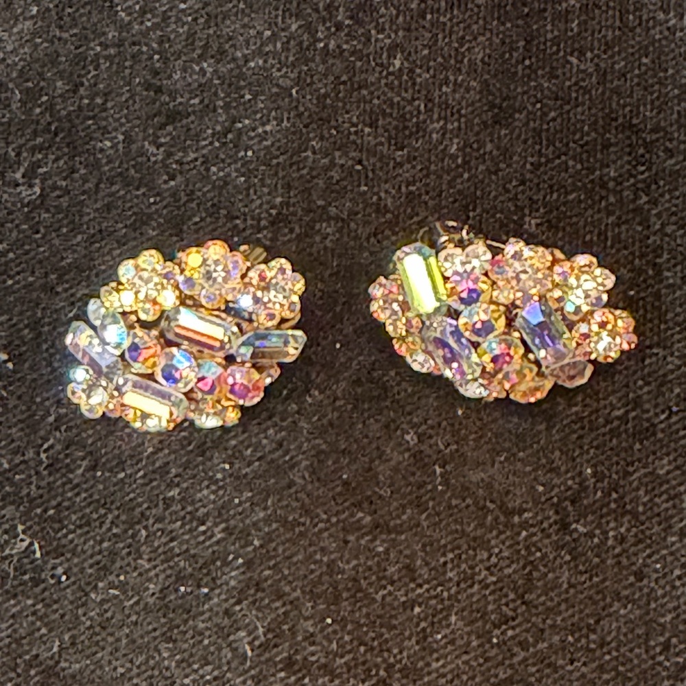 Elegant Crystal Cluster Earrings